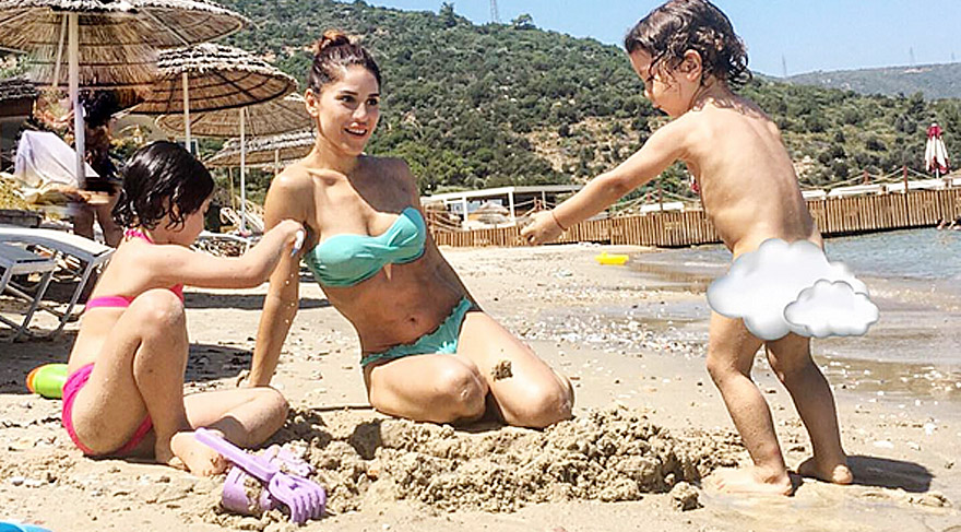 Irmak Ünal çocuklarıyla birlikte eğlendi