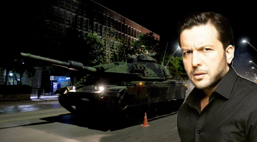 Doğan, tankın üstüne çıktı!