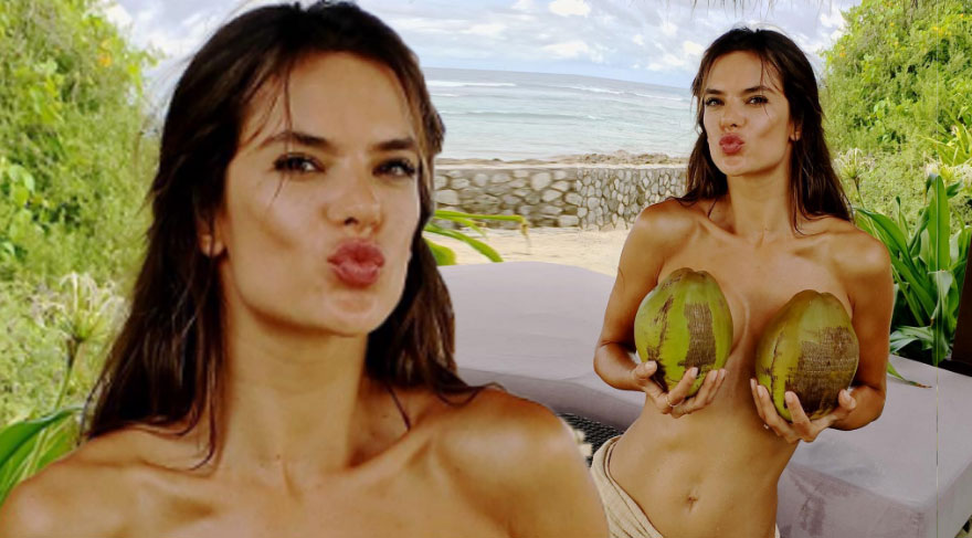 Alessandra Ambrosio 7 milyon takipçiye ulaşmasını bu pozla kutladı