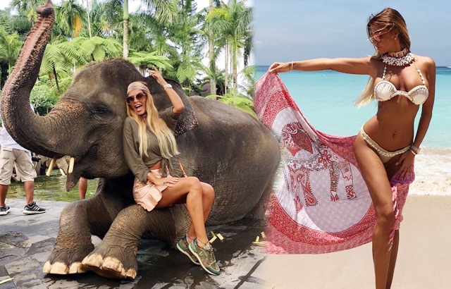Tuğçe Özbudak Bali tatilinde
