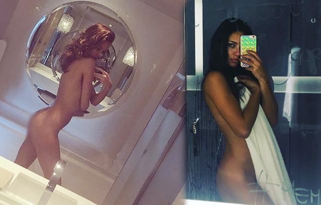 Ayna karşısında çıplak selfie modası!