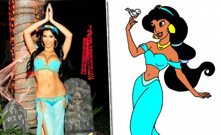 Kim Kardashian bu kez 'Prenses Jasmine' oldu
