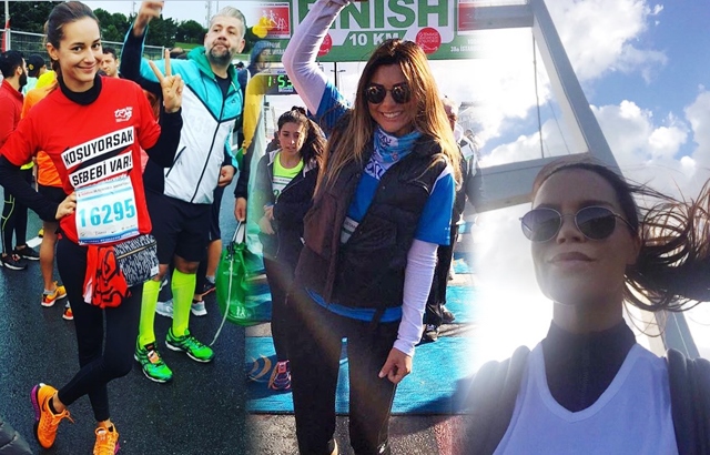 Ünlüler 38. İstanbul Maratonu'nda..