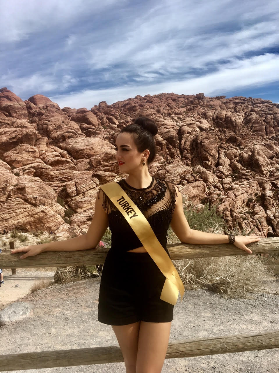 Diana Osypenko ,Las Vegasta Türkiyeyi temsil etti