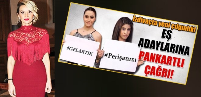 Esra Erol'un gelin adayları erkeklere pankart açtı!