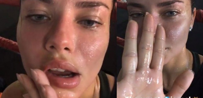Adriana Lima ter içinde kaldı