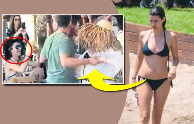 Tatildeki Beren Saat'in keyfi yerinde!