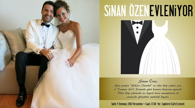 Sinan Özen evlendi