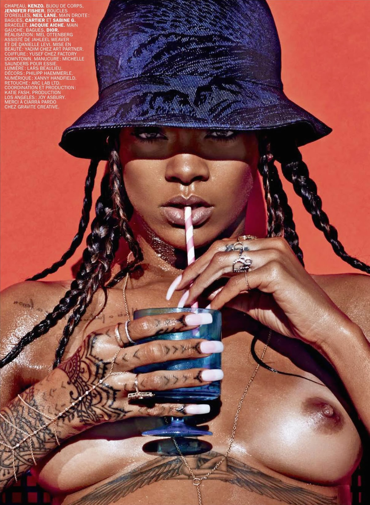 Rihanna by Mario Sorrenti for Lui Magazine May 2014