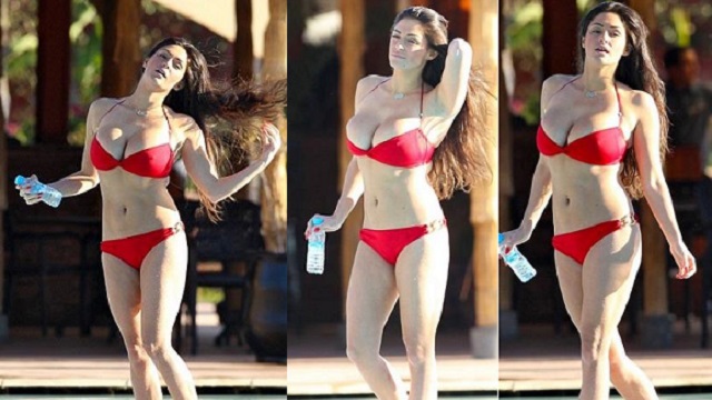 Casey'in bikinisi dar geldi