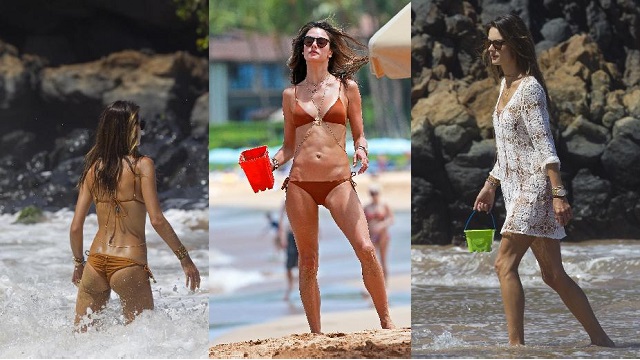 Alessandra Ambrosio güneş kremine doymadı