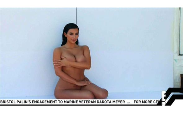 Kim Kardashian çırılçıplak soyundu!
