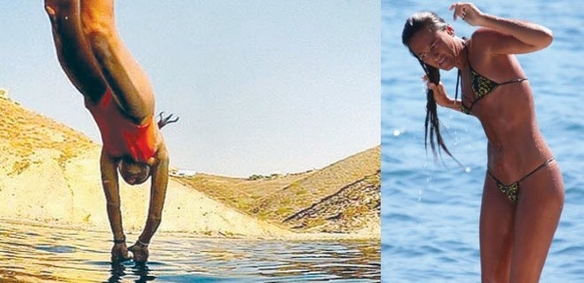 Komşuda tatil yapıyor resimleri gönderiyor