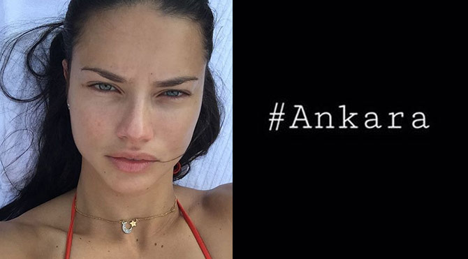 Adriana Lima’dan Ankara paylaşımı